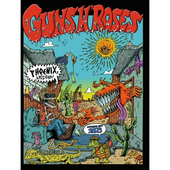 Guns N Roses Concert Poster Phoenix, Arizona 10/11/23 MISPRINT Ltd Ed 102/250 - Picture 1 of 4